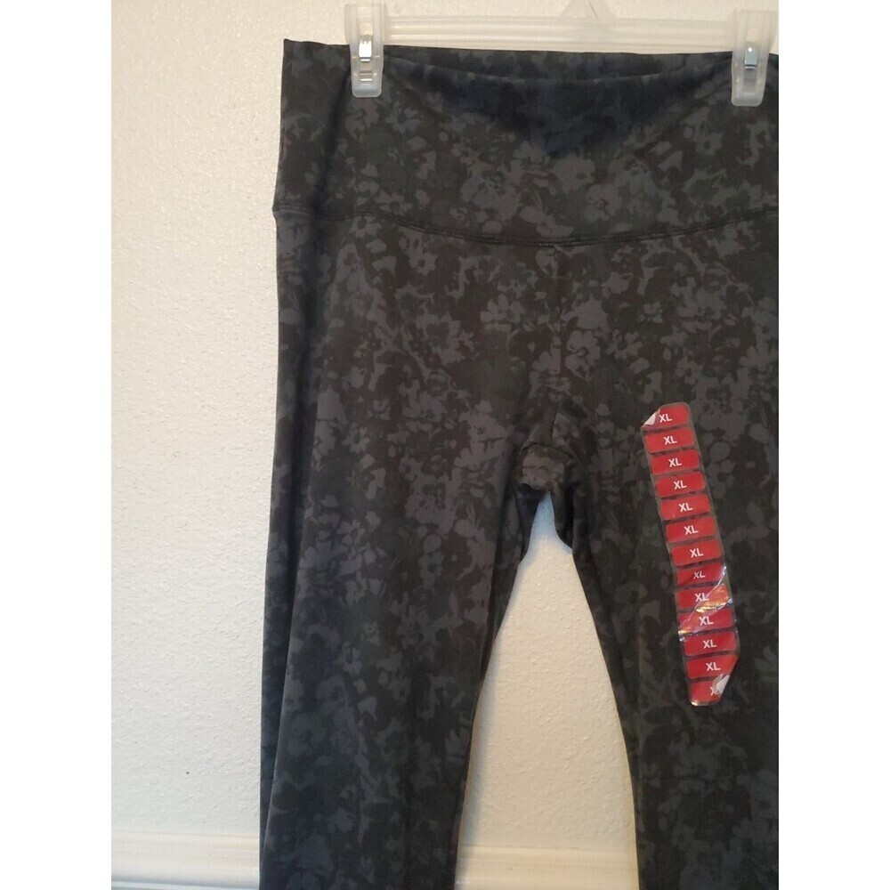 New Womens Member's Mark Lounge‎ Leggings Gray Olive Camououflage Hem Detail XL - Picture 10 of 16